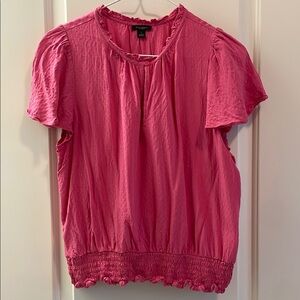 Ann Taylor Factory - pink elastic waist top